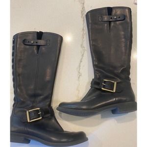 Timberland 8549R Women’s Savin Hill Black Riding Boots Size 7 Leather Tall